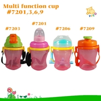 Baby training cup with ribbon